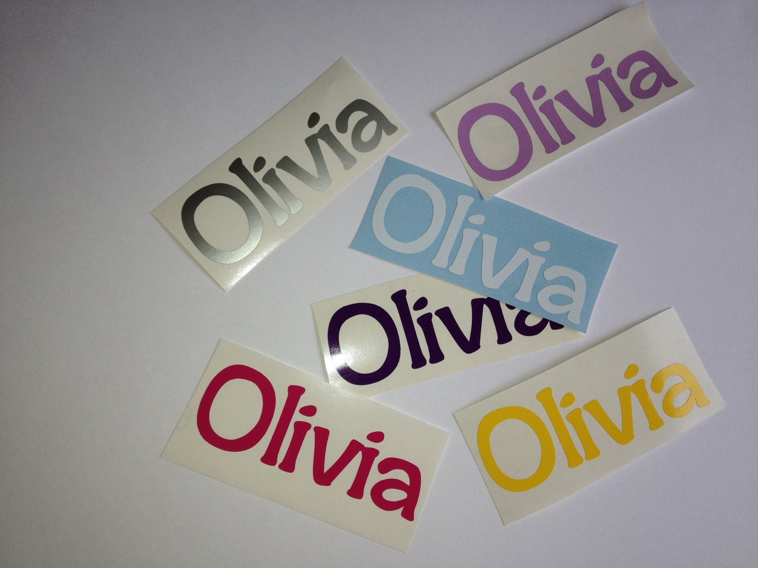 Vinyl Labels - set of 6