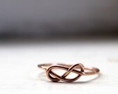14k Solid Gold Infinity Ring Knot Ring