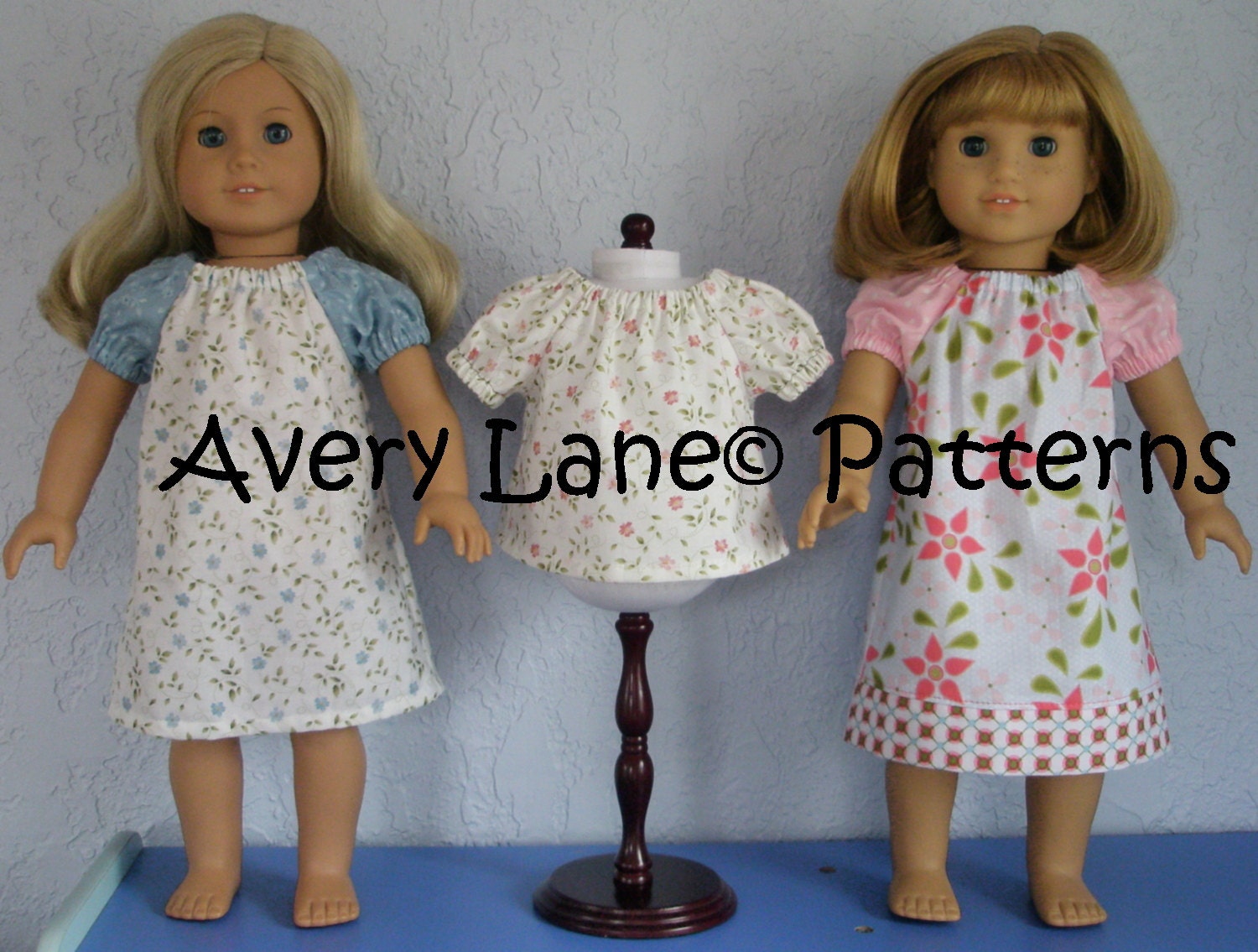 Peasant Swing Top and Dress Boutique Sewing Pattern eBook pdf email delivery 3 different styles for 15 inch dolls