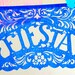 Papel Picado Banner FIESTA . custom color