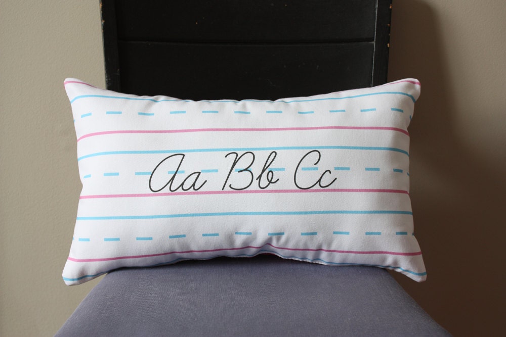 Penmanship Pillow - ABCs, Script