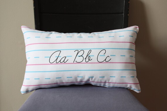 Penmanship Pillow - ABCs, Script