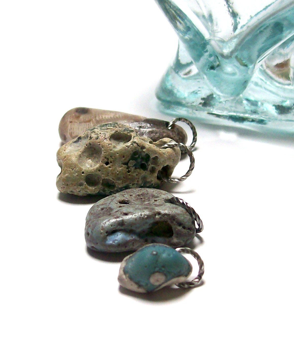 Beach Stones Rare Sea Slag Glass Stones Lelandite by StoneMe