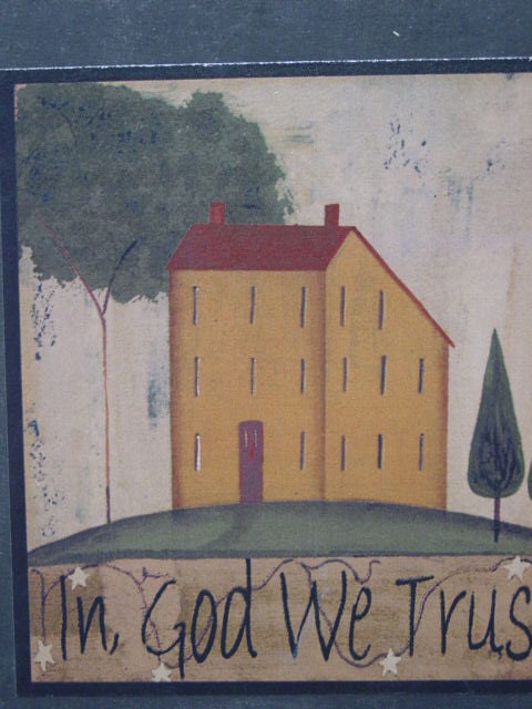 HALF PRICE SALE / primitive Americana plaque / one in a series / Americana country / primitive rustic folk art collection