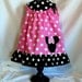 Minnie Mouse Inspired Dress Applique Ruffled Dress Children Clothing Pink Size 1, 2, 3, 4 Spring Summer