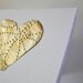 Embossed Silver Leaf Heart Valentine Gift Card