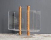 Modern Lucite Magazine Holder