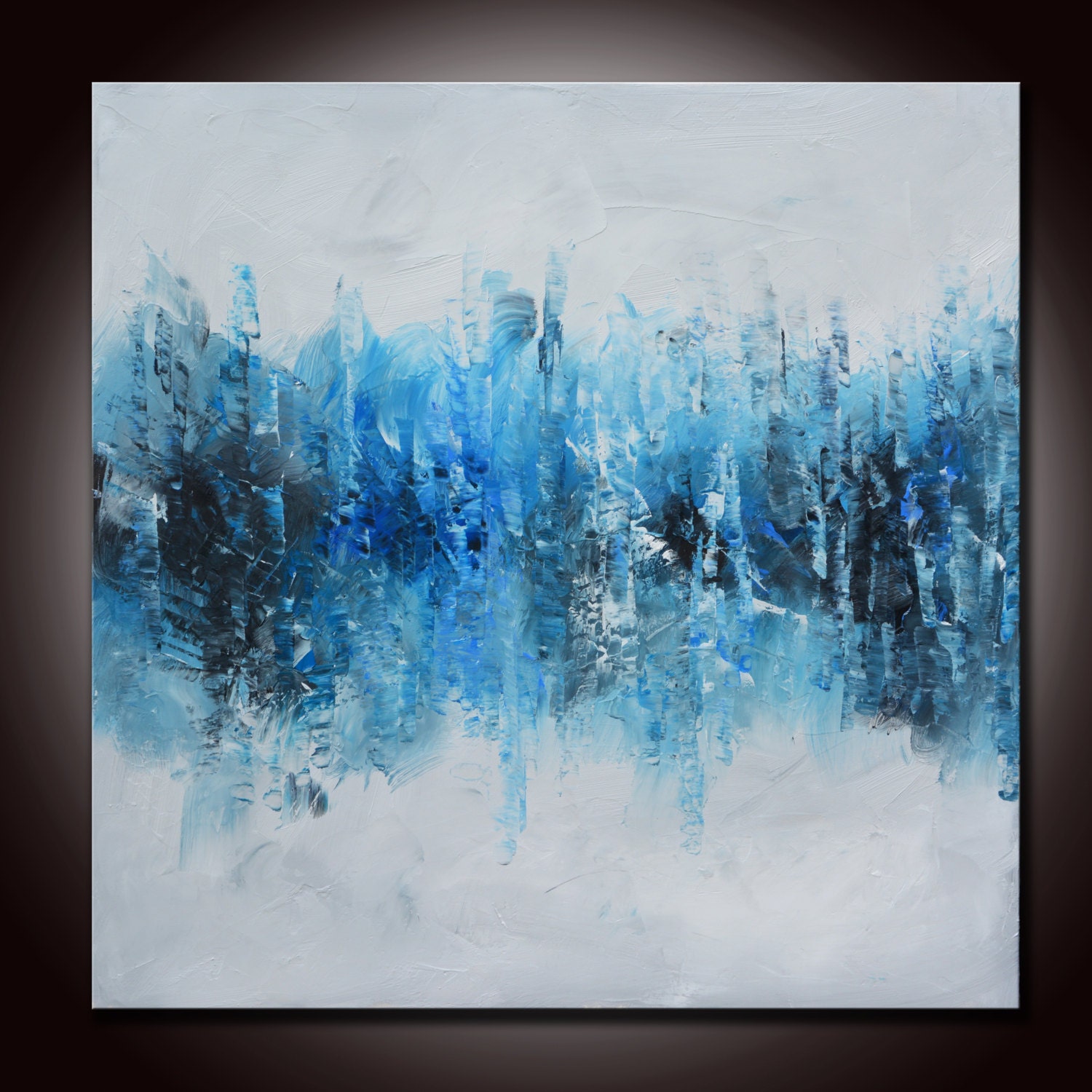 Blue painting Abstract, Large Original Abstract Painting Original Minimalist Painting, Minimalist Abstract ,  Large Abstract  by Andrada