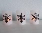Modern Holiday Snowflake Party Lights - Set of 3