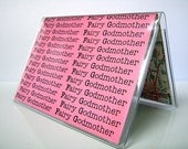 Personalized credit, debit, I.D. or business card holder.  You PICK wording and color card stock.