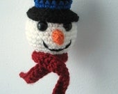 PATTERN Snowman Ornament - Top Hat and Carrot Nose - Crochet, Amigurumi - Babysafe, Unbreakable - Instant Download by lostsentiments