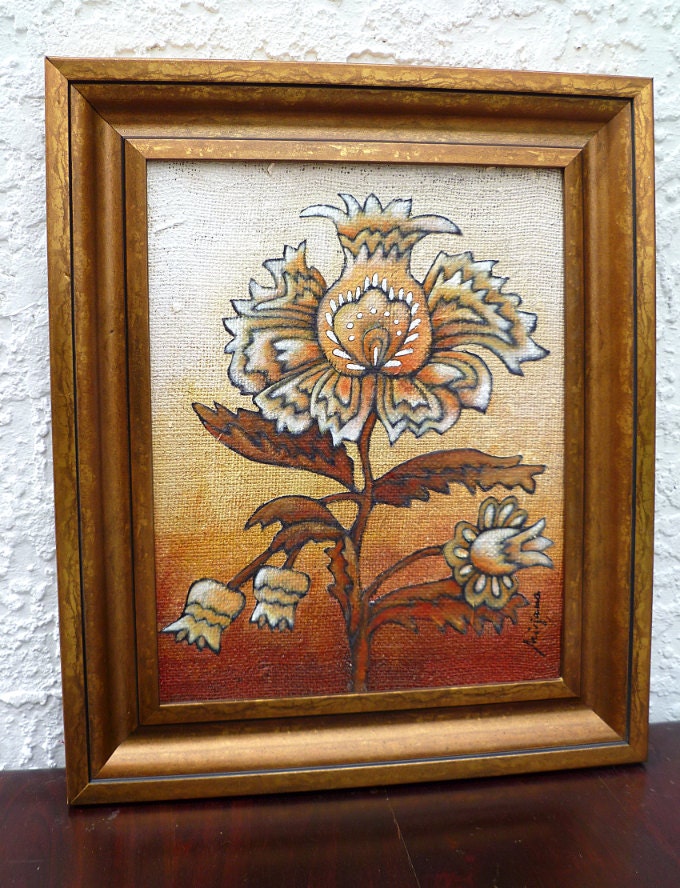 Flower IV, mixed media original artwork