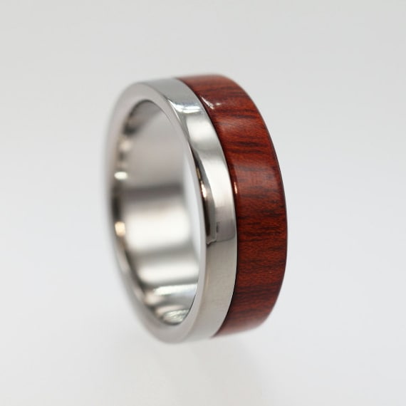 Custom Design Wood Ring - 1 Ring and 3 Inlays