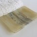 Glass Soap Dish in French Vanilla and Brown