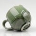 RESERVED Green Porcelain Coffee Cup Leaf Style 12 Ounce