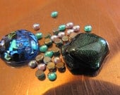 3 Styles Handmade and Commercial Glass Cabs for Metalwork