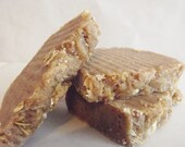 4.5 oz All-Natural Handmade Hot Process Soap- Oatmeal and Honey