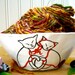 Cat Yarn Bowl - Painted Whimsical Kittty Crochet, Knitting Holder, Organizer- Handmade Pottery Yarn Storage - Knitter, Crocheter Gift
