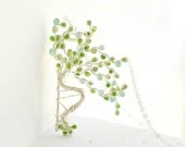 Tree of Andry Wearable Art Jewelry Necklace, Orthopedic Medicine History Art, Paper and Sterling Silver....
