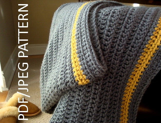 crochet blanket PATTERN - PDF - JPG - immediate download