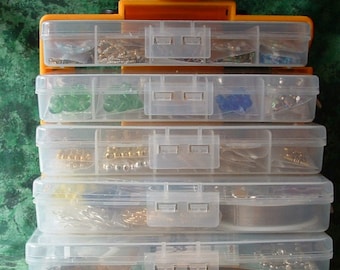 DIY Super BEAD KIT Italian Glass Millefiori Beads Carrying Case Jewelry Making Bead Kit - Great for Advanced or Beginner