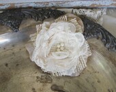 Wedding Pin Corsage Burlap Made to order
