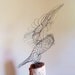 Great Horned Owl Wire Sculpture