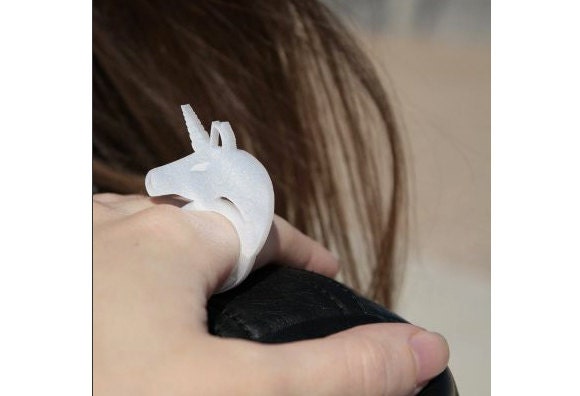Acrylic Unicorn Ring  - size 6