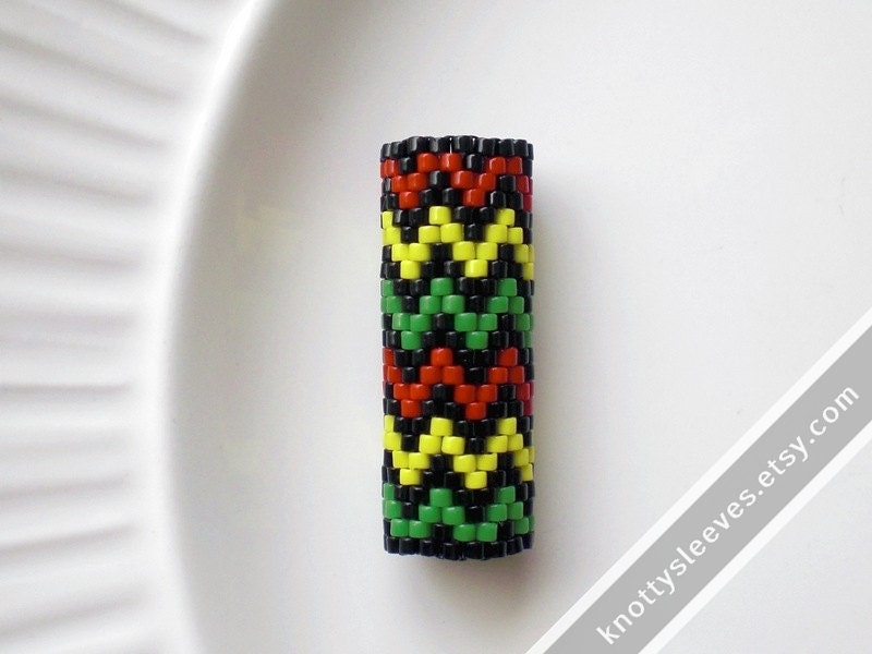 Reggaelation - Peyote Stitch Dread Sleeve Cuff Bead