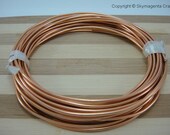 1 Roll (6 meter) of Aluminium Wire,  Golden Brown color, 2 mm diameter (01099)