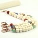 Cream Boho Bracelet Fall Earth Tones Deep Red Jasper Gemstone Rustic Woodland Fashion Beige Jewelry Copper Clasp
