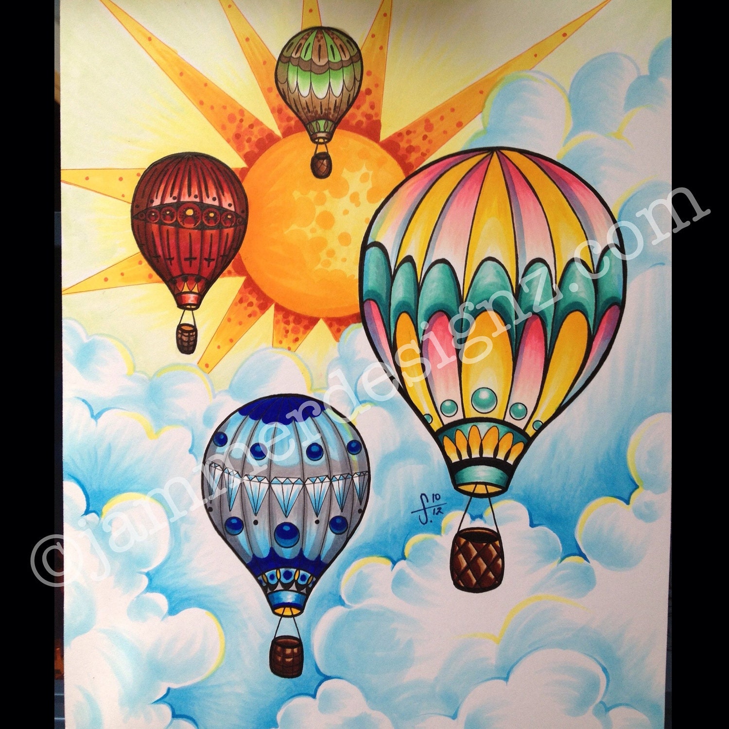 Hot air balloons