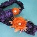 Wedding Garter, Purple, Tangerine, Wedding Garter Set, G213, plum garters, bridal accessories