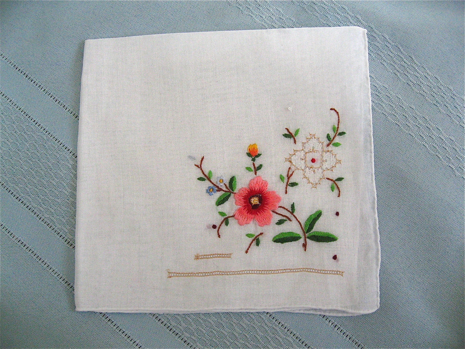 White Cotton Handkerchief
