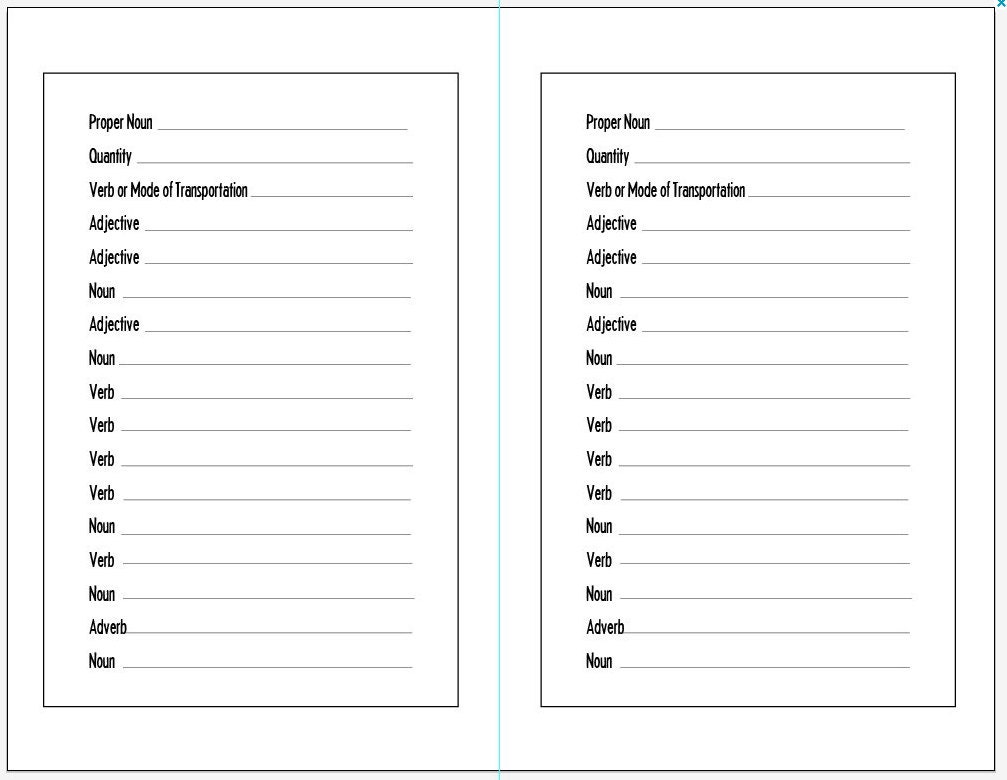 Wedding Mad Libs Great for Receptions Set of 100 Printed Libs Totally Customizable