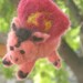 Needle Felted Super Pig - Soft Sculpture