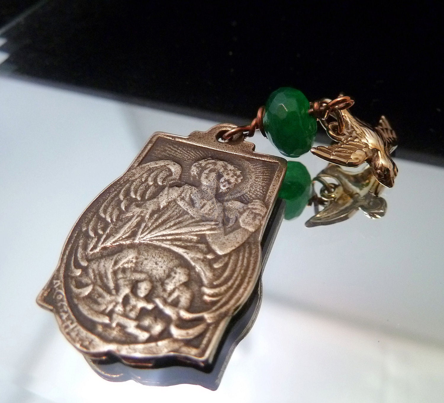 Bronze Catholic Medal Protector of the Home