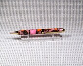 Designer Pink and Orange Writing Pen -  Handcrafted