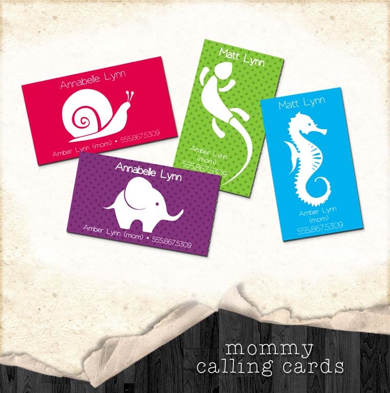 Mommy Cards, customizable