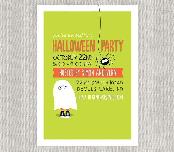 Halloween Party Printable Invitation