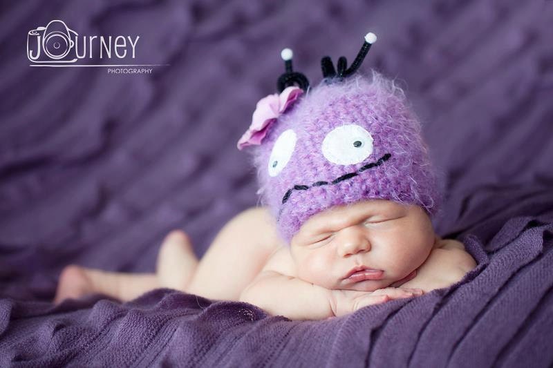 Super Cute Little Monster Newborn Baby Hat, Photography Prop