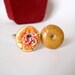 Lox Plain Bagel Cufflinks - Miniature Food Art Jewelry Collectable - Schickie Mickie Original 100% Handmade