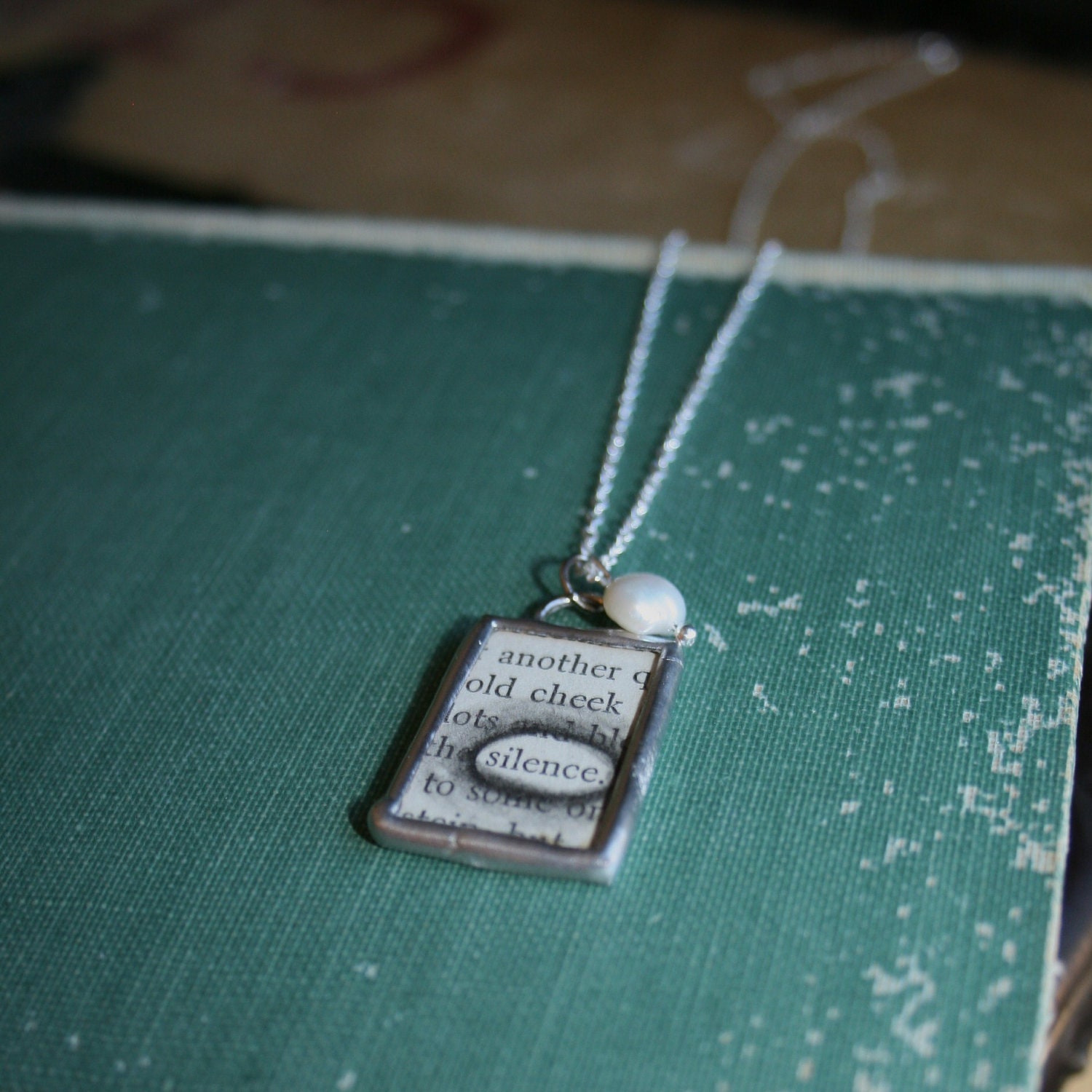 silence - Soldered Pendant on Sterling Silver Chain
