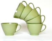 Vintage-Green-Melmac-Cups-1960s-1970s-Black Friday-Free Shipping - UptownVintageHome