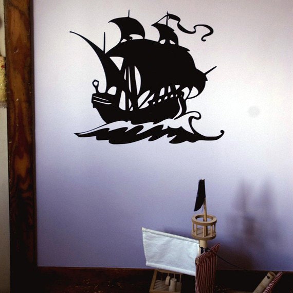 Pirate Ship Vinyl Wall Decal