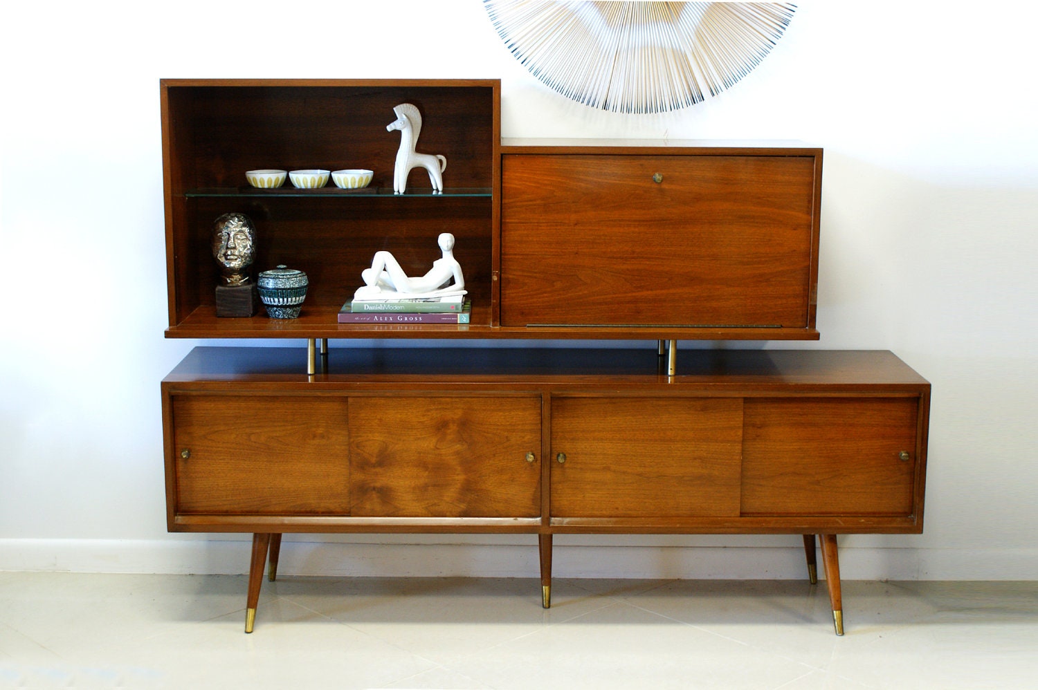 Mid Century Bar Cabinet Danish Modern