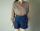 vintage 80s ABSTRACT GIVENCHY BLOUSE womens s/m