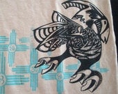 Hemp Mens T-shirt Psychedelic Bird Om Zia