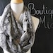 PERFECT GIFT - Infinity SCARF - Snake Skin print - Chiffon super Lightweight - by Boutique Mia