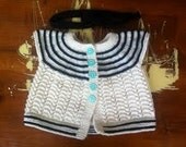 Deco Inspired Buttondown Girl Sweater 3-6 Months